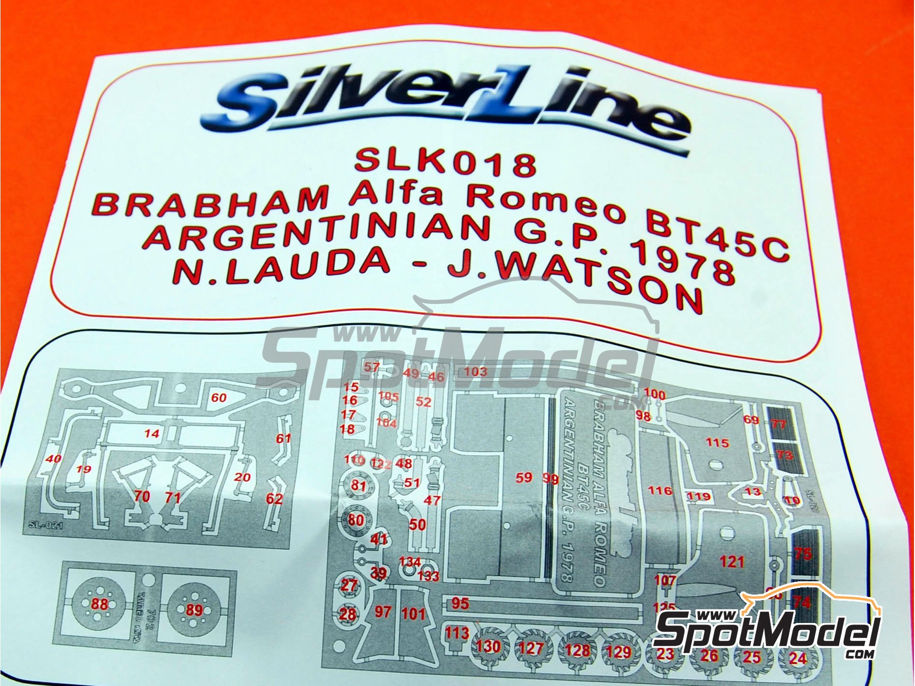 Brabham Alfa Romeo BT45C Formula 1 Argentine GP 1978 Lauda or Watson TAMEO Kits 2024 SLK018 1:43